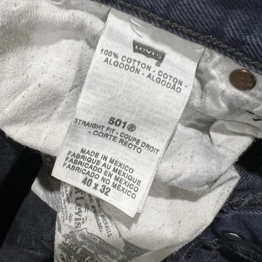 Vintage Levi's 501 XX Jeans Men's 36x29 Blue Purple Faded Y2K Button Fly